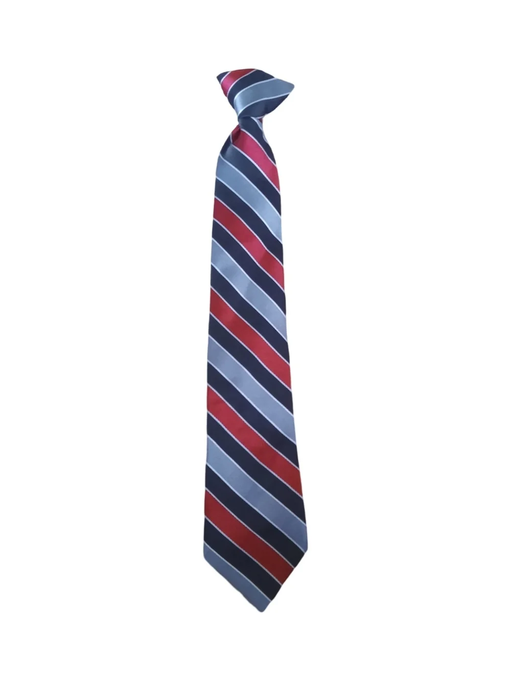 Classic Striped Tie in Blue and Red